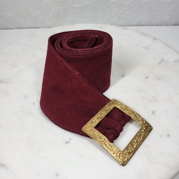 Vintage St Laurent Suede Belt 36\